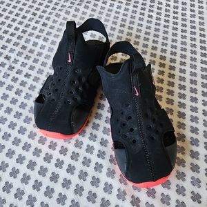 Nike Sunray Protect Water Shoes in Black/Coral